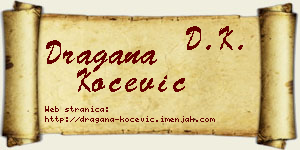 Dragana Kočević vizit kartica